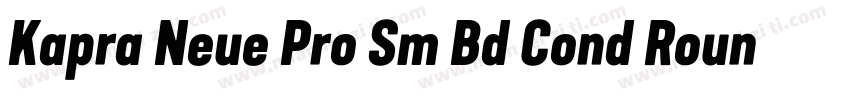 Kapra Neue Pro Sm Bd Cond Rounded字体转换